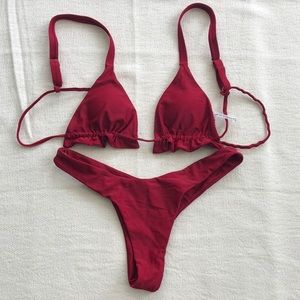 Zaful Burgundy/Red Bikini